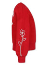 Kids Balk Flower Sweatshirt Red - KENZO - BALAAN 3