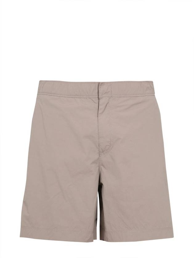 Back Pocket Cotton Blend Shorts Grey - TEN C - BALAAN 1