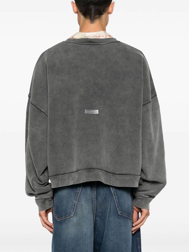 Crew neck sweatshirt gray - ACNE STUDIOS - BALAAN 3