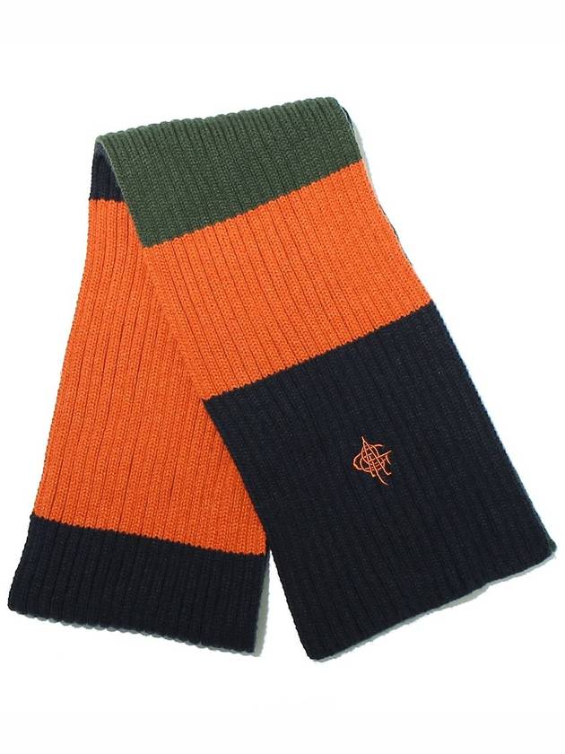 OGAFF striped knit muffler green - OGARP - BALAAN 3