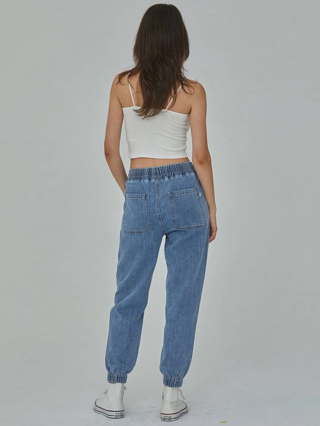 Soft Denim Jogger Jeans Indigo - RYUL+WAI: - BALAAN 4