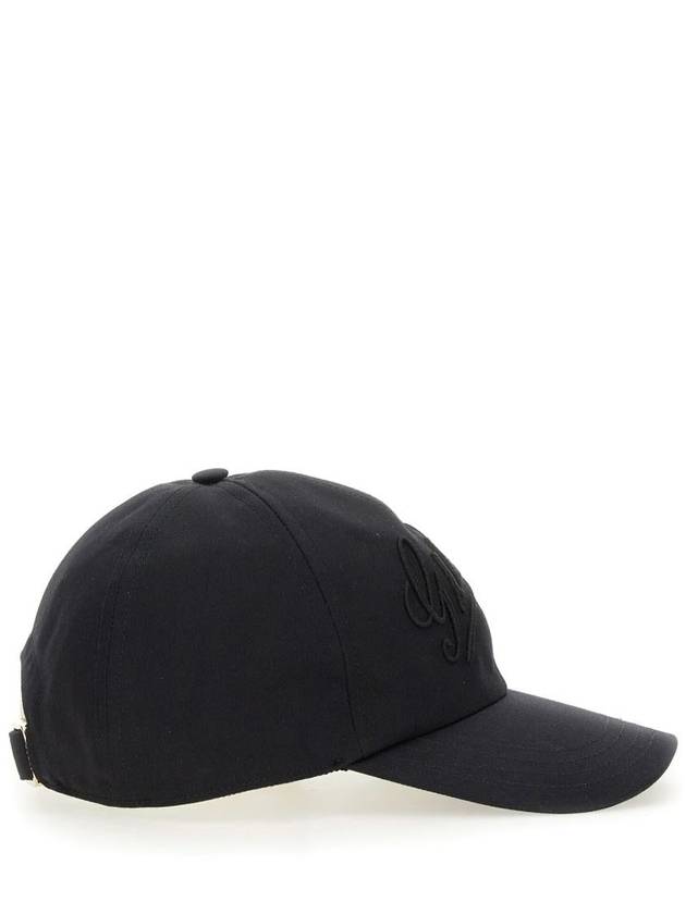 Embroidered Cotton Base Ball Cap Black - GUCCI - BALAAN 4