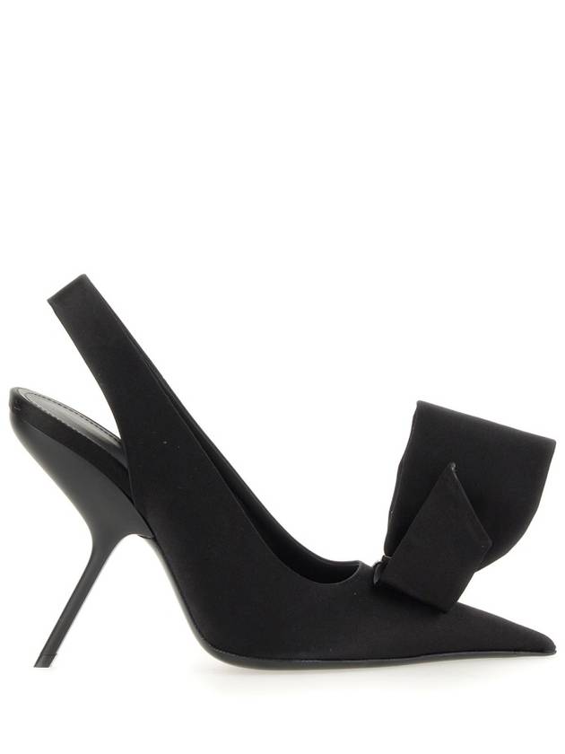 SANDAL WITH ASYMMETRICAL BOW - SALVATORE FERRAGAMO - BALAAN 1