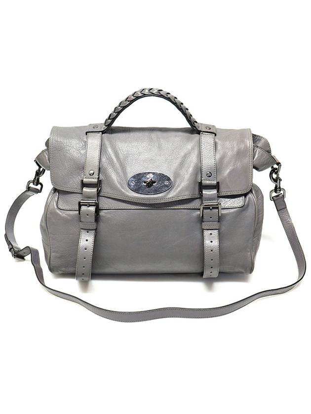 HH7541 Gray Soft Buffalo Silver Alexa Overlarge 2WAY - MULBERRY - BALAAN 1