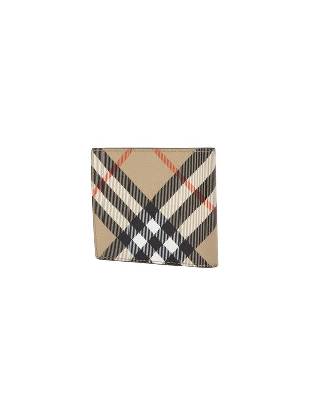 Check Bifold Half Wallet Sand - BURBERRY - BALAAN 3