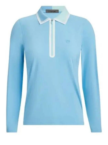 GFORE COLOUR BLOCK SILKY TECH NYLON QUARTER ZIP POLO GLP000048 FOU Women s Color - G/FORE - BALAAN 1