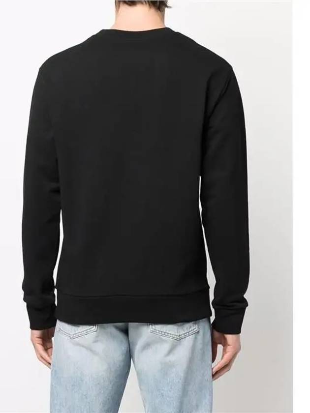 Men's Steve Logo Sweatshirt Black - A.P.C. - BALAAN 4