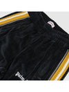 Men's Logo CHENILL Track Pants CA007F19469007 1001 BLACK WHITE PLC006bk - PALM ANGELS - BALAAN 6