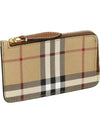 Vintage Check Zipper Card Wallet Beige - BURBERRY - BALAAN 2