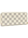 Clemence Damier Azur Long Wallet Beige - LOUIS VUITTON - BALAAN 4