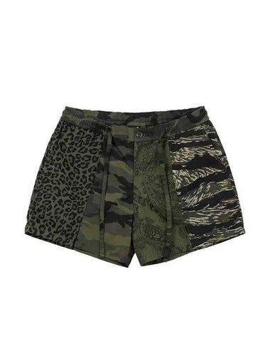 Pattern Mixed Shorts KHAKI - AJOBYAJO - BALAAN 1