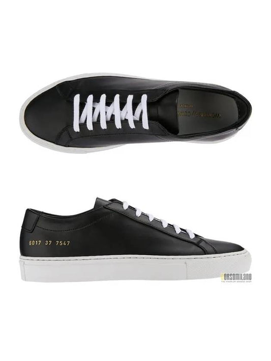 Women's Achilles Low Black Sneakers 6017 7547 - COMMON PROJECTS - BALAAN 1