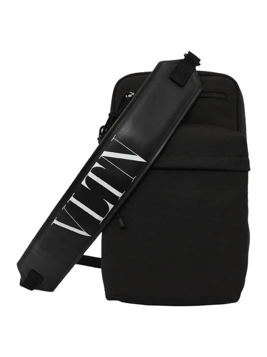 VLTN logo strap sling bag black - VALENTINO - BALAAN 1