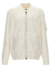 Cotton Mixed Bomber Cardigan White - CP COMPANY - BALAAN 2