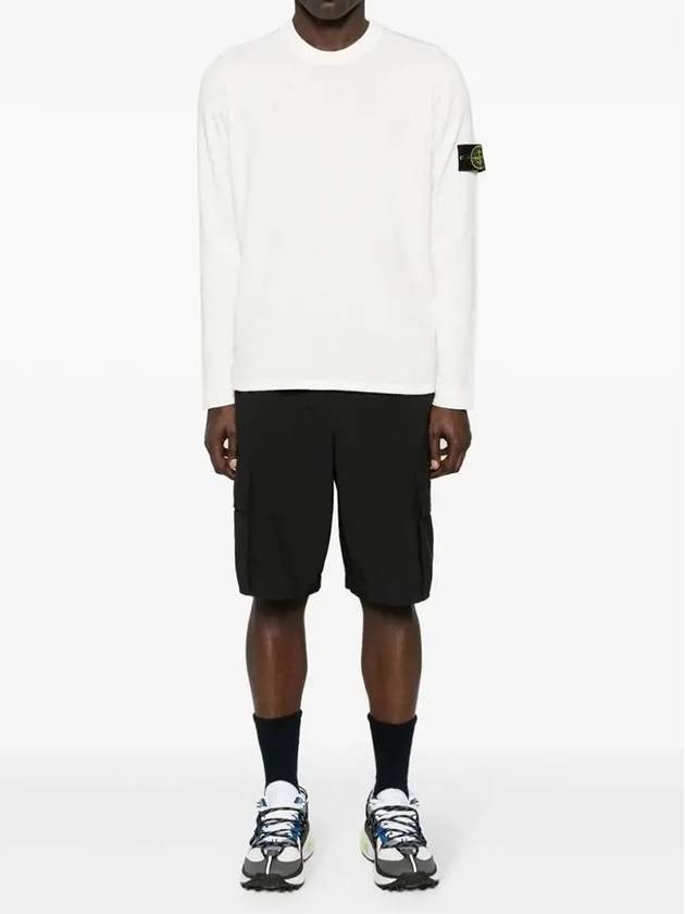 Raw Hand Cotton Crewneck Knit Top White - STONE ISLAND - BALAAN 5