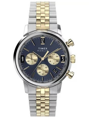 Timex Marlin Chronograph Quartz Blue Dial Men's Watch TW2W60200 - TIMEX - BALAAN 1