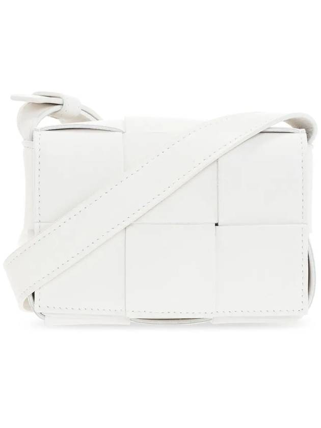 Intrecciato Cassette Small Cross Bag White - BOTTEGA VENETA - BALAAN 3