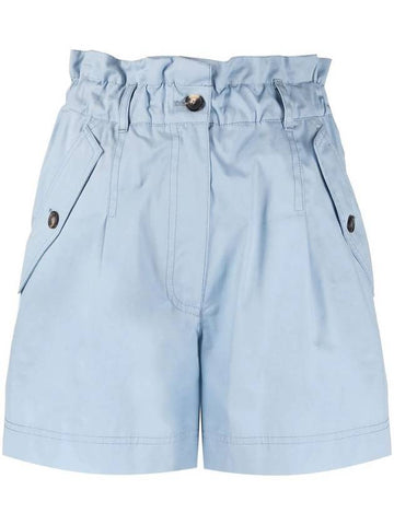 Women's Cotton Casual Shorts Light Blue - KENZO - BALAAN 1