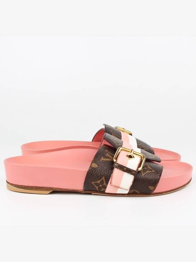 Monogram Velcro Gold Sandal Slippers 35 5 225 - LOUIS VUITTON - BALAAN 5