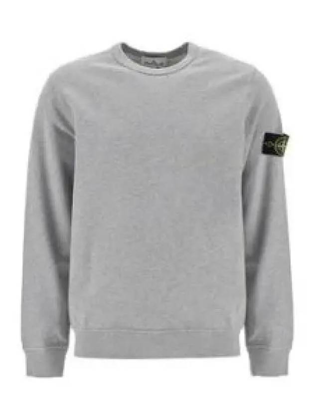 Wappen Patch Crew Neck Cotton Sweatshirt Grey - STONE ISLAND - BALAAN 2