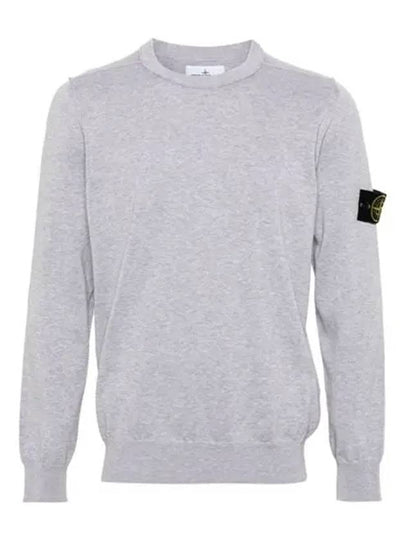 Crewneck Soft Cotton Knit Top Charcoal - STONE ISLAND - BALAAN 2