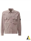 Corduroy Button Utility Shirt Jacket Purple - CP COMPANY - BALAAN 2