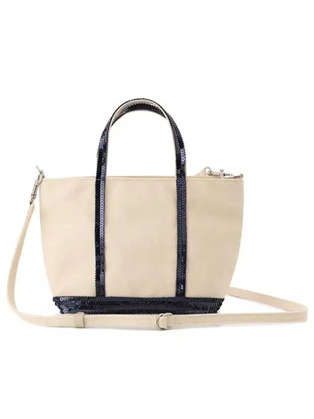 Cabas XS AJ 2way Canvas Tote Bag Beige - VANESSA BRUNO - BALAAN 2