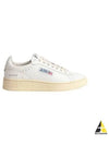 Dallas White Tab Leather Low Top Sneakers White - AUTRY - BALAAN 2