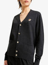 Fox Head Patch Classic Cardigan Anthracite - MAISON KITSUNE - BALAAN 2