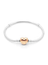 Moments Heart Clasp Snake Chain Bracelet Silver - PANDORA - BALAAN 3