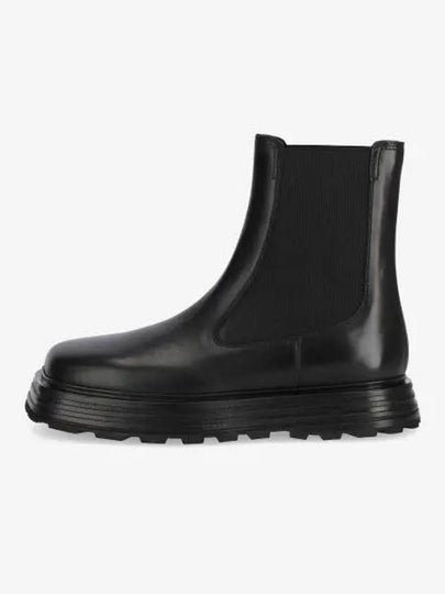 Square Toe Leather Chelsea Boots Black - JIL SANDER - BALAAN 2