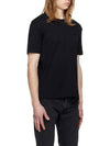 Lewis Cotton Short Sleeve T-Shirt Black - A.P.C. - BALAAN 3