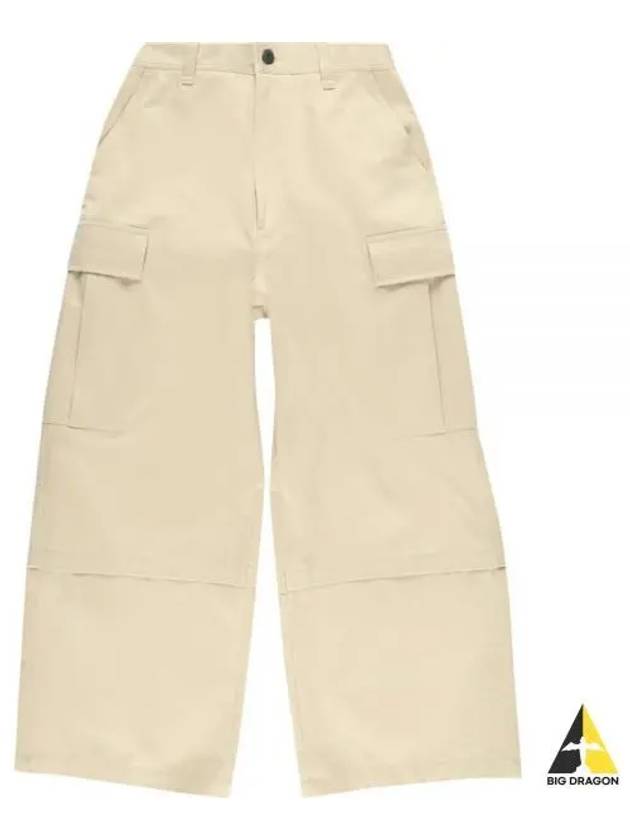 Wide Cargo Pants Beige - AMI - BALAAN 2