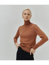 Women's Wool Turtleneck Brown - LEHEE CASHMERE - BALAAN 1