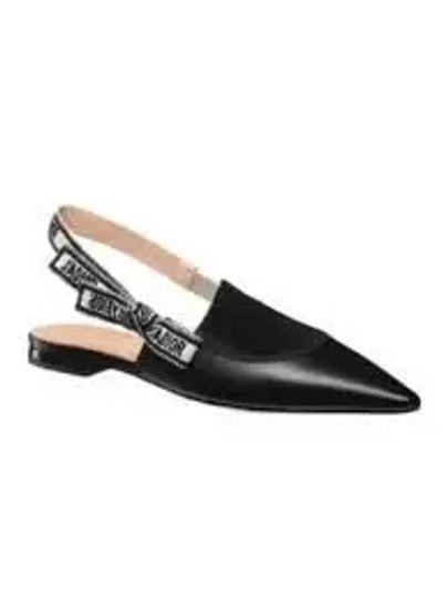 J'adior Slingback Flat Black - DIOR - BALAAN 2