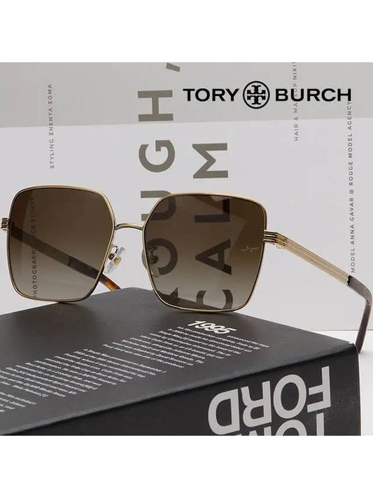 Sunglasses TY6087 327913 Women Gold Square - TORY BURCH - BALAAN 2