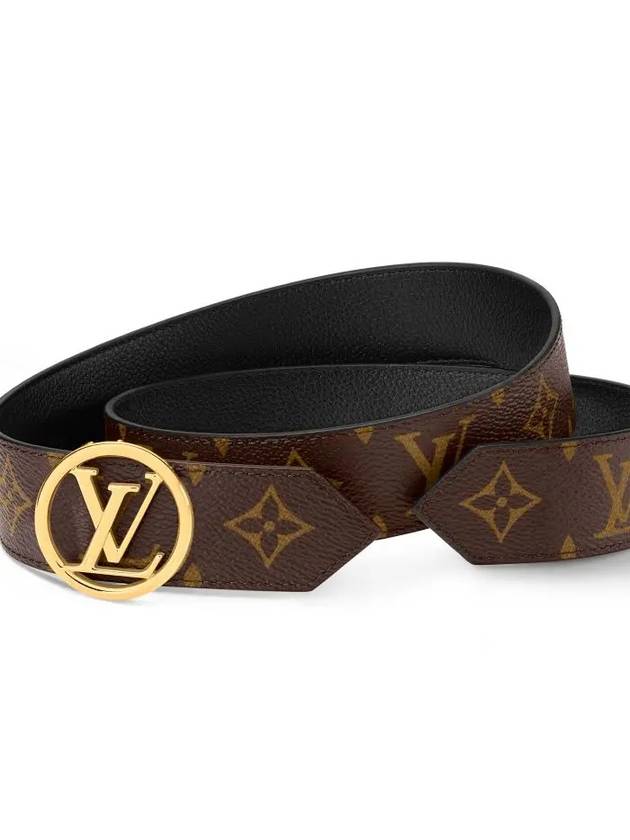 LV Circle 35mm Reversible Belt Brown - LOUIS VUITTON - BALAAN 4