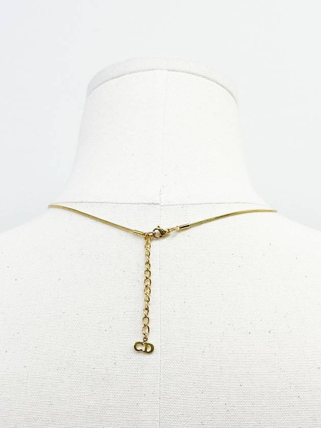 Logo Initial Round Gold Necklace 3VDIA22694 - DIOR - BALAAN 8