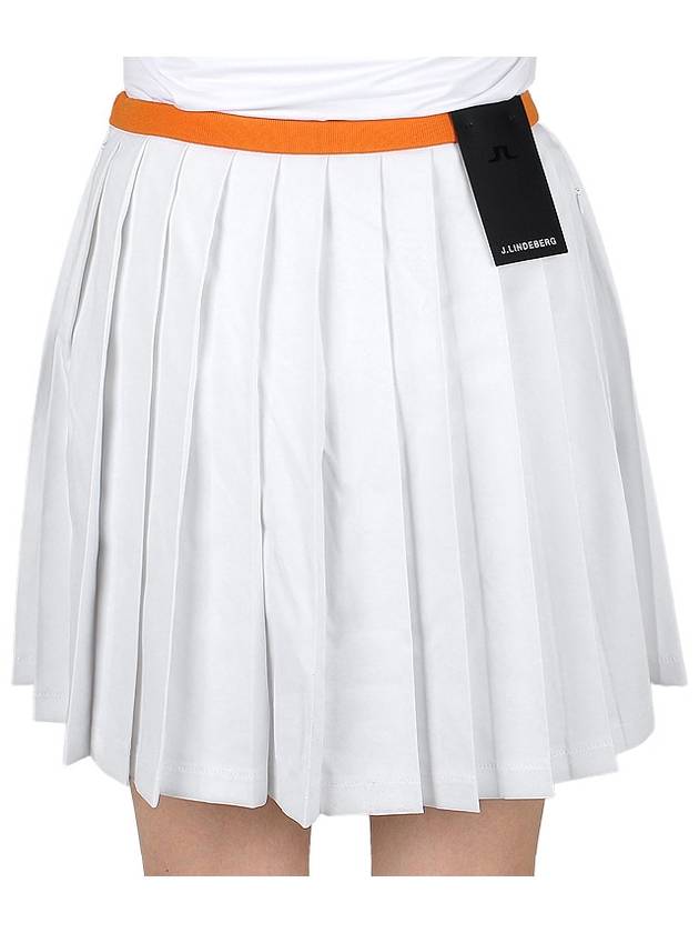 Women's Sierra Pleated Skirt White - J.LINDEBERG - BALAAN 8