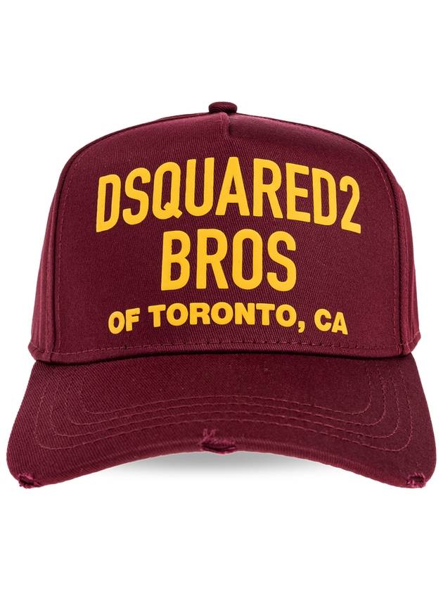 Dsquared2 Cap, Men's, Burgundy - DSQUARED2 - BALAAN 1