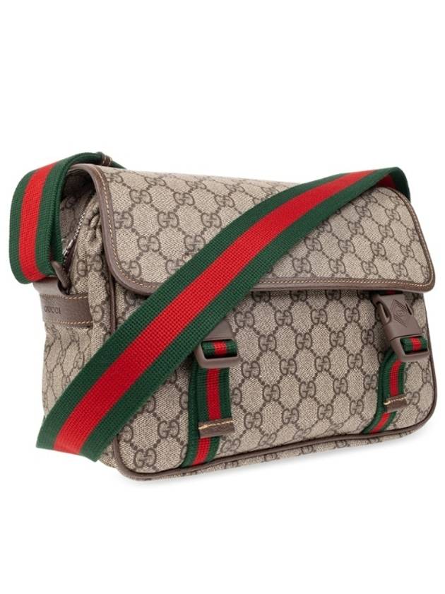 Ophidia GG Messenger Bag Beige Ebony - GUCCI - BALAAN 3