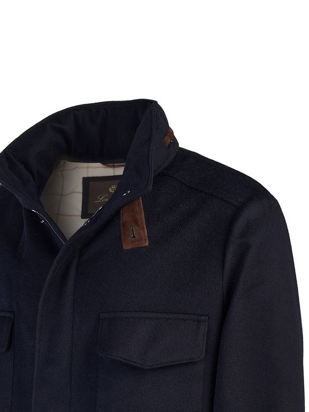 Traveller Cashmere Zip Up Jacket Navy - LORO PIANA - BALAAN 6