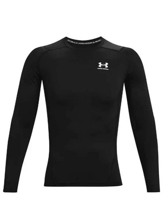 Men's Heat Gear Compression Long Sleeve T-Shirt Black - UNDER ARMOUR - BALAAN 2