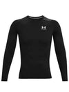 Men's Heat Gear Compression Long Sleeve T-Shirt Black - UNDER ARMOUR - BALAAN 2