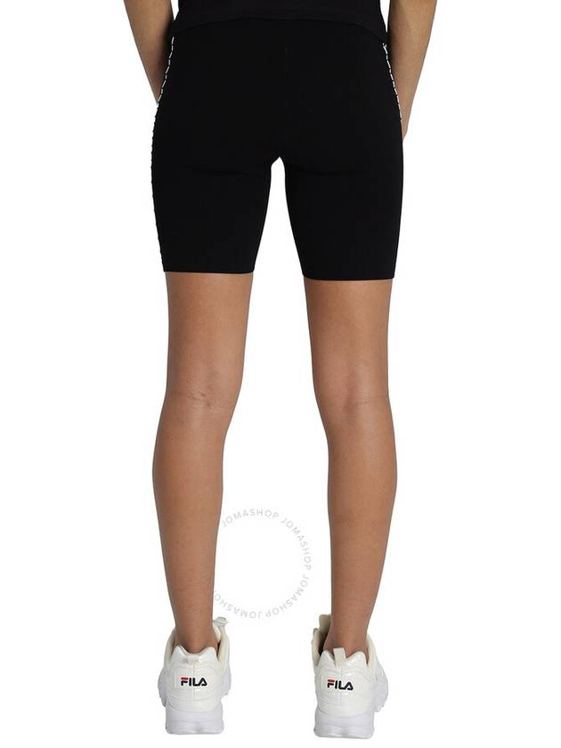 Off-White Ladies Black/White Rib-Knit Biker Shorts, Brand Size 40 (US Size 6) - OFF WHITE - BALAAN 3