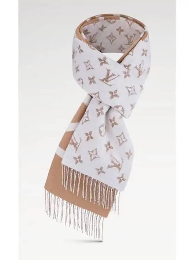 Men's Monogram Split Scarf Beige - LOUIS VUITTON - BALAAN 3