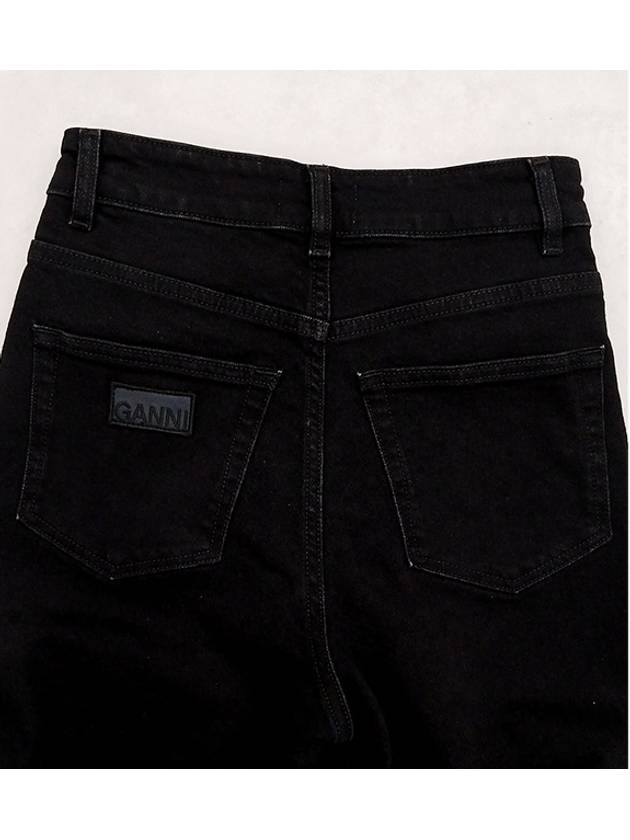 straight black jeans - GANNI - BALAAN 10