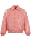 Glossy Varsity Short Down Puffer Padding Pink - OFFGRID - BALAAN 2