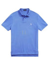 Embroidered White Pony Slim Fit Polo Shirt Blue - POLO RALPH LAUREN - BALAAN 2