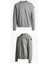 Caleb Basic Logo Patch Sweatshirt Grey - PARAJUMPERS - BALAAN 5